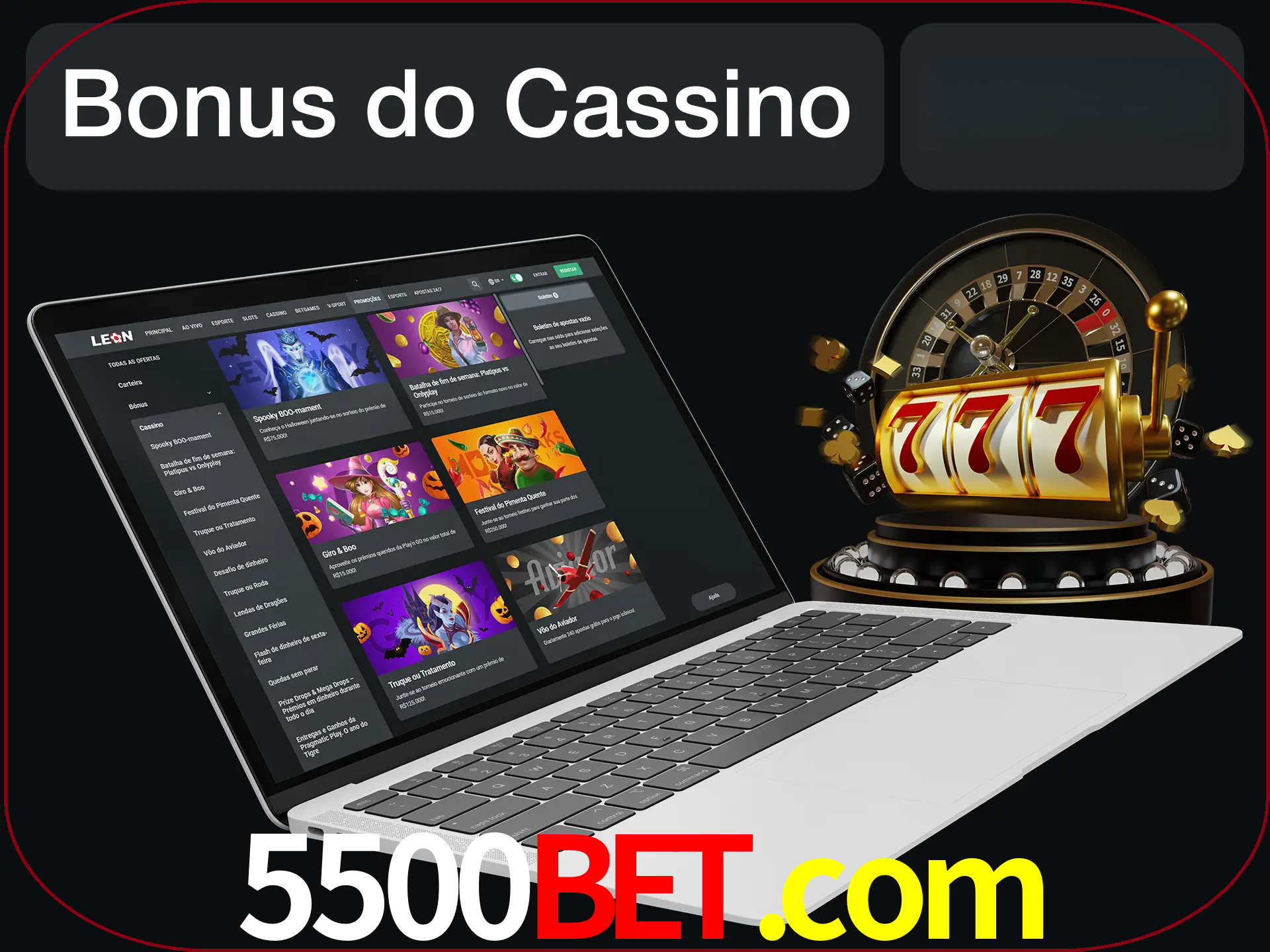 Use o bônus do cassino para começar melhor.