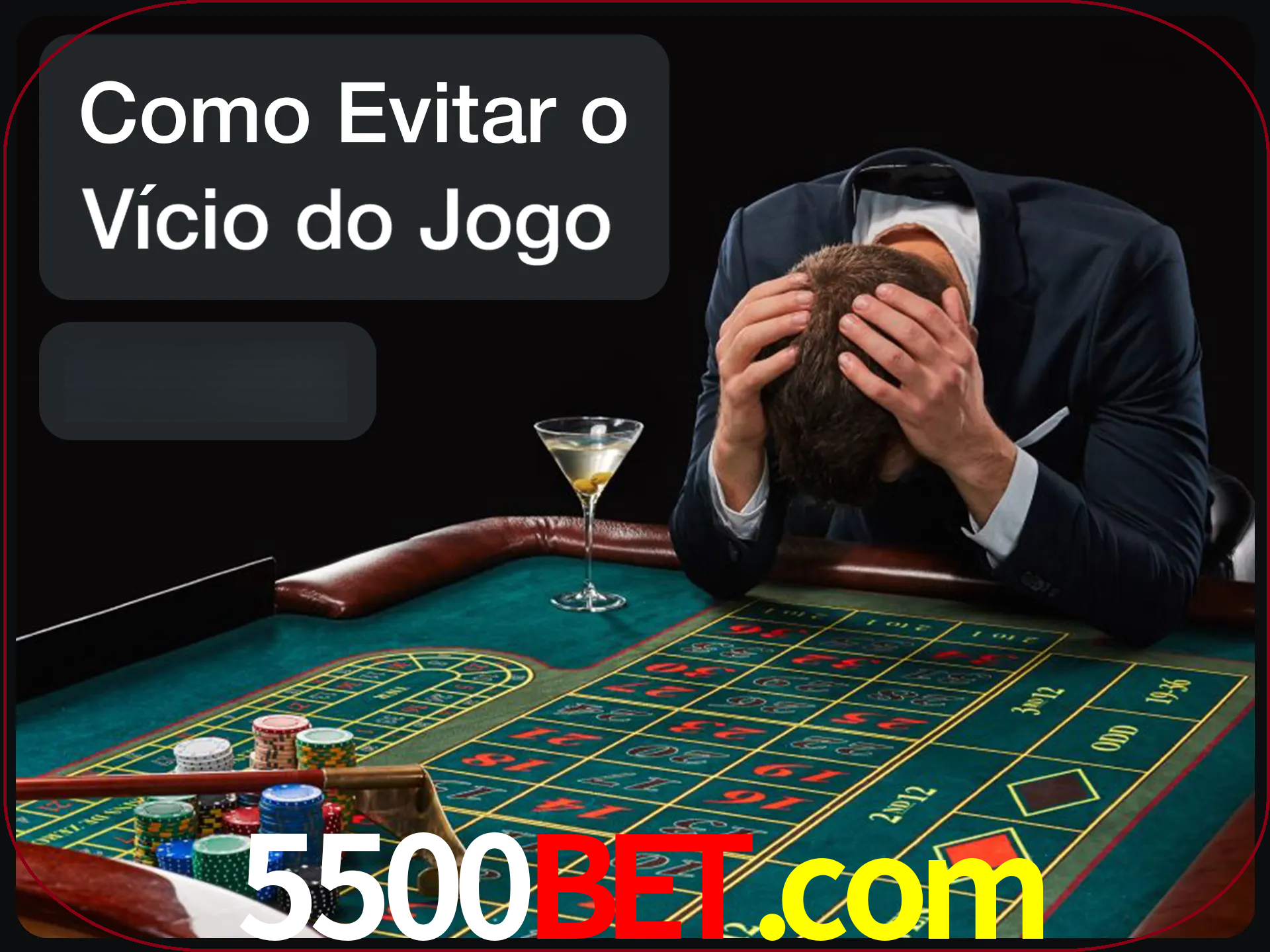 Você é responsável por cada uma de suas apostas.