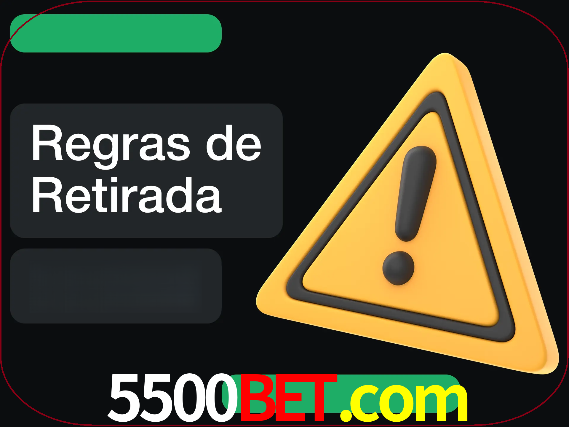 Leia as regras antes de fazer primeiro comdawal.